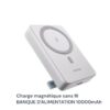 Oraimo Powerbank charge rapide sans fil 15 watts