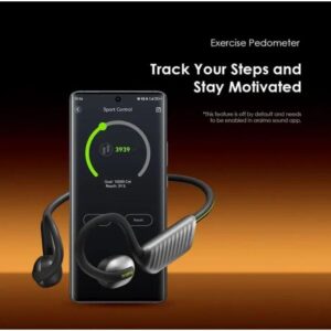 2 3 <strong>Paramètres du produit</strong> Version Bluetooth : V5.4 Portée Bluetooth : 10M Durée de lecture : Jusqu'à 16 heures Temps de charge : 1,5 heures Port de charge : Type-C Résistance à l'eau : IPX5 APP : oraimo Sound Nom du marché : OpenCirclet 2 Nom du modèle : OPN-672 <strong>Caractéristiques du produit :</strong>