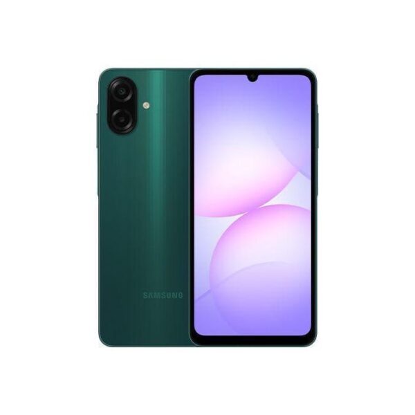 1 4 <strong>Samsung Galaxy A07 6 Go/128 Go</strong> Android 15 avec One UI 7  <strong>Caméra de </strong>50 MP Double SIM 4G L’essentiel à petit prix <ul> <li><strong>Mémoire RAM</strong> : 6Go</li> <li><strong>Mémoire interne</strong> :  128 Go, extensible via microSDXC</li> <li><strong>Batterie</strong> : 5000 mAh avec charge rapide 15W</li> <li><strong>Caméra arrière</strong> : 50 MP + 2 MP (profondeur), vidéo 1080p à 30/60 fps</li> <li><strong>Caméra avant (selfie)</strong> : 8 MP, vidéo 1080p</li> <li><strong>Processeur</strong> : MediaTek Helio G99 (6 nm), Octa-core</li> <li><strong>Système d'exploitation</strong> : Android 15 avec One UI 7</li> <li><strong>Écran</strong> : 6,7 pouces PLS LCD, résolution 720 x 1600 pixels, taux de rafraîchissement 90 Hz</li> <li><strong>Carte SIM</strong> :  Double SIM</li> <li><strong>Réseaux</strong> : 4G LTE, GSM, HSPA</li> <li><strong>Poids</strong> : Environ 189 g</li> </ul> <strong>Samsung Galaxy A07</strong> un smartphone équilibré, idéal pour un usage quotidien sans se ruiner