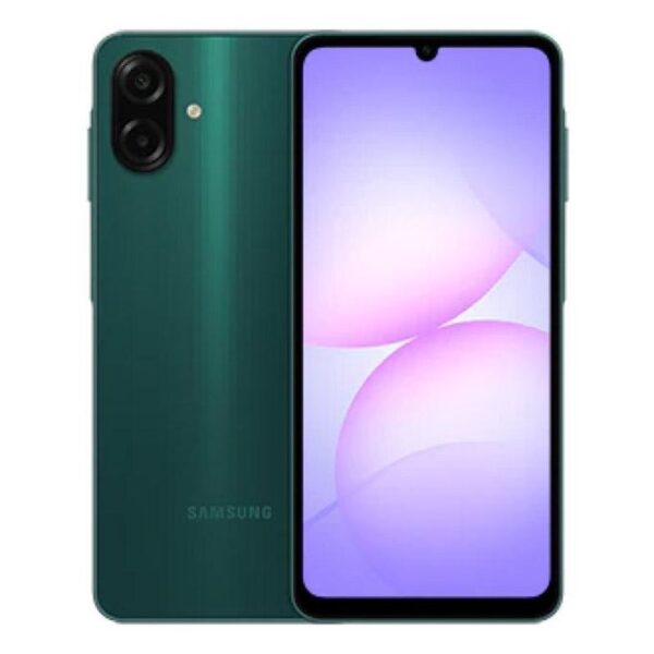 1 5 <strong>Samsung Galaxy A07 6 Go/128 Go</strong> Android 15 avec One UI 7  <strong>Caméra de </strong>50 MP Double SIM 4G L’essentiel à petit prix <ul> <li><strong>Mémoire RAM</strong> : 6Go</li> <li><strong>Mémoire interne</strong> :  128 Go, extensible via microSDXC</li> <li><strong>Batterie</strong> : 5000 mAh avec charge rapide 15W</li> <li><strong>Caméra arrière</strong> : 50 MP + 2 MP (profondeur), vidéo 1080p à 30/60 fps</li> <li><strong>Caméra avant (selfie)</strong> : 8 MP, vidéo 1080p</li> <li><strong>Processeur</strong> : MediaTek Helio G99 (6 nm), Octa-core</li> <li><strong>Système d'exploitation</strong> : Android 15 avec One UI 7</li> <li><strong>Écran</strong> : 6,7 pouces PLS LCD, résolution 720 x 1600 pixels, taux de rafraîchissement 90 Hz</li> <li><strong>Carte SIM</strong> :  Double SIM</li> <li><strong>Réseaux</strong> : 4G LTE, GSM, HSPA</li> <li><strong>Poids</strong> : Environ 189 g</li> </ul> <strong>Samsung Galaxy A07</strong> un smartphone équilibré, idéal pour un usage quotidien sans se ruiner