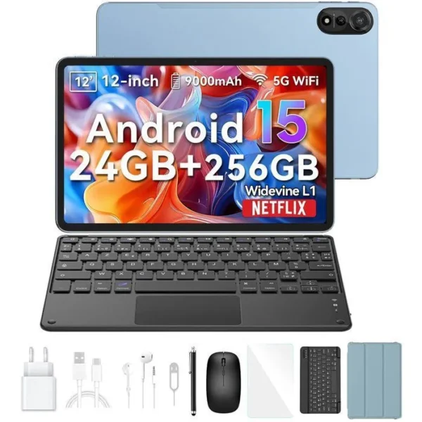 blackview mega2 tablette <table class="table-auto w-full font-light"> <thead> <tr> <th class="pt-5 pb-2 text-left text-lg font-light uppercase tracking-widest" colspan="2">Système</th> </tr> </thead> <tbody> <tr class="odd:bg-neutral-100 odd:dark:bg-neutral-800"> <td class="px-2 py-1 md:w-1/3">Système d'exploitation</td> <td class="px-2 py-1">Android 15</td> </tr> </tbody> <thead> <tr> <th class="pt-5 pb-2 text-left text-lg font-light uppercase tracking-widest" colspan="2">Performances</th> </tr> </thead> <tbody> <tr class="odd:bg-neutral-100 odd:dark:bg-neutral-800"> <td class="px-2 py-1 md:w-1/3">Système sur une puce (SoC)</td> <td class="px-2 py-1">Unisoc T615</td> </tr> <tr class="odd:bg-neutral-100 odd:dark:bg-neutral-800"> <td class="px-2 py-1 md:w-1/3">Finesse de gravure</td> <td class="px-2 py-1">12 nm</td> </tr> <tr class="odd:bg-neutral-100 odd:dark:bg-neutral-800"> <td class="px-2 py-1 md:w-1/3">Nombre total de coeurs</td> <td class="px-2 py-1">8</td> </tr> <tr class="odd:bg-neutral-100 odd:dark:bg-neutral-800"> <td class="px-2 py-1 md:w-1/3">Microarchitecture</td> <td class="px-2 py-1">2x1.8 GHz / 6x1.6 GHz</td> </tr> <tr class="odd:bg-neutral-100 odd:dark:bg-neutral-800"> <td class="px-2 py-1 md:w-1/3">Processeur graphique (GPU)</td> <td class="px-2 py-1">ARM Mali G57</td> </tr> </tbody> <thead> <tr> <th class="pt-5 pb-2 text-left text-lg font-light uppercase tracking-widest" colspan="2">Mémoire & Stockage</th> </tr> </thead> <tbody> <tr class="odd:bg-neutral-100 odd:dark:bg-neutral-800"> <td class="px-2 py-1 md:w-1/3">Capacités de mémoire vive disponibles</td> <td class="px-2 py-1">8 Go, 12 Go</td> </tr> <tr class="odd:bg-neutral-100 odd:dark:bg-neutral-800"> <td class="px-2 py-1 md:w-1/3">Capacités de stockage disponibles</td> <td class="px-2 py-1">256 Go</td> </tr> <tr class="odd:bg-neutral-100 odd:dark:bg-neutral-800"> <td class="px-2 py-1 md:w-1/3">Type de stockage</td> <td class="px-2 py-1">UFS 2.2</td> </tr> <tr class="odd:bg-neutral-100 odd:dark:bg-neutral-800"> <td class="px-2 py-1 md:w-1/3">Support cartes mémoire</td> <td class="px-2 py-1">Oui</td> </tr> <tr class="odd:bg-neutral-100 odd:dark:bg-neutral-800"> <td class="px-2 py-1 md:w-1/3">Type de cartes supportées</td> <td class="px-2 py-1">microSD</td> </tr> <tr class="odd:bg-neutral-100 odd:dark:bg-neutral-800"> <td class="px-2 py-1 md:w-1/3">Capacité maximale carte mémoire</td> <td class="px-2 py-1">2 To</td> </tr> </tbody> <thead> <tr> <th class="pt-5 pb-2 text-left text-lg font-light uppercase tracking-widest" colspan="2">Design</th> </tr> </thead> <tbody> <tr class="odd:bg-neutral-100 odd:dark:bg-neutral-800"> <td class="px-2 py-1 md:w-1/3">Longueur</td> <td class="px-2 py-1">281.7 mm</td> </tr> <tr class="odd:bg-neutral-100 odd:dark:bg-neutral-800"> <td class="px-2 py-1 md:w-1/3">Largeur</td> <td class="px-2 py-1">177.2 mm</td> </tr> <tr class="odd:bg-neutral-100 odd:dark:bg-neutral-800"> <td class="px-2 py-1 md:w-1/3">Épaisseur</td> <td class="px-2 py-1">8 mm</td> </tr> <tr class="odd:bg-neutral-100 odd:dark:bg-neutral-800"> <td class="px-2 py-1 md:w-1/3">Poids</td> <td class="px-2 py-1">615 g</td> </tr> <tr class="odd:bg-neutral-100 odd:dark:bg-neutral-800"> <td class="px-2 py-1 md:w-1/3">Couleurs disponibles</td> <td class="px-2 py-1">Gris, Bleu, Vert</td> </tr> <tr class="odd:bg-neutral-100 odd:dark:bg-neutral-800"> <td class="px-2 py-1 md:w-1/3">Stylet</td> <td class="px-2 py-1">Intégré</td> </tr> </tbody> <thead> <tr> <th class="pt-5 pb-2 text-left text-lg font-light uppercase tracking-widest" colspan="2">Écran</th> </tr> </thead> <tbody> <tr class="odd:bg-neutral-100 odd:dark:bg-neutral-800"> <td class="px-2 py-1 md:w-1/3">Téléphone pliant</td> <td class="px-2 py-1">Non</td> </tr> <tr class="odd:bg-neutral-100 odd:dark:bg-neutral-800"> <td class="px-2 py-1 md:w-1/3">Taille de l'écran</td> <td class="px-2 py-1">12 "</td> </tr> <tr class="odd:bg-neutral-100 odd:dark:bg-neutral-800"> <td class="px-2 py-1 md:w-1/3">Technologie de l'écran</td> <td class="px-2 py-1">IPS</td> </tr> <tr class="odd:bg-neutral-100 odd:dark:bg-neutral-800"> <td class="px-2 py-1 md:w-1/3">Ratio</td> <td class="px-2 py-1">16:10</td> </tr> <tr class="odd:bg-neutral-100 odd:dark:bg-neutral-800"> <td class="px-2 py-1 md:w-1/3">Définition</td> <td class="px-2 py-1">2000 x 1200</td> </tr> <tr class="odd:bg-neutral-100 odd:dark:bg-neutral-800"> <td class="px-2 py-1 md:w-1/3">Fréquence de rafraîchissement</td> <td class="px-2 py-1">60 Hz</td> </tr> </tbody> <thead> <tr> <th class="pt-5 pb-2 text-left text-lg font-light uppercase tracking-widest" colspan="2">Photo – Module arrière principal</th> </tr> </thead> <tbody> <tr class="odd:bg-neutral-100 odd:dark:bg-neutral-800"> <td class="px-2 py-1 md:w-1/3">Type de module</td> <td class="px-2 py-1">Grand-angle</td> </tr> <tr class="odd:bg-neutral-100 odd:dark:bg-neutral-800"> <td class="px-2 py-1 md:w-1/3">Nombre de pixels</td> <td class="px-2 py-1">16 Mpx</td> </tr> <tr class="odd:bg-neutral-100 odd:dark:bg-neutral-800"> <td class="px-2 py-1 md:w-1/3">Flash</td> <td class="px-2 py-1">Oui</td> </tr> </tbody> <thead> <tr> <th class="pt-5 pb-2 text-left text-lg font-light uppercase tracking-widest" colspan="2">Photo – Module selfie</th> </tr> </thead> <tbody> <tr class="odd:bg-neutral-100 odd:dark:bg-neutral-800"> <td class="px-2 py-1 md:w-1/3">Module selfie</td> <td class="px-2 py-1">Oui</td> </tr> <tr class="odd:bg-neutral-100 odd:dark:bg-neutral-800"> <td class="px-2 py-1 md:w-1/3">Nombre de pixels</td> <td class="px-2 py-1">8 Mpx</td> </tr> </tbody> <thead> <tr> <th class="pt-5 pb-2 text-left text-lg font-light uppercase tracking-widest" colspan="2">Vidéo</th> </tr> </thead> <tbody> <tr class="odd:bg-neutral-100 odd:dark:bg-neutral-800"> <td class="px-2 py-1 md:w-1/3">Fréquences d'images 1080p FHD (i/s)</td> <td class="px-2 py-1">30</td> </tr> </tbody> <thead> <tr> <th class="pt-5 pb-2 text-left text-lg font-light uppercase tracking-widest" colspan="2">Fonctionnalités photo & vidéo</th> </tr> </thead> <tbody> <tr class="odd:bg-neutral-100 odd:dark:bg-neutral-800"> <td class="px-2 py-1 md:w-1/3">Photo</td> <td class="px-2 py-1">Mode portrait, Panorama, HDR</td> </tr> </tbody> <thead> <tr> <th class="pt-5 pb-2 text-left text-lg font-light uppercase tracking-widest" colspan="2">Batterie & Charge</th> </tr> </thead> <tbody> <tr class="odd:bg-neutral-100 odd:dark:bg-neutral-800"> <td class="px-2 py-1 md:w-1/3">Batterie amovible</td> <td class="px-2 py-1">Non</td> </tr> <tr class="odd:bg-neutral-100 odd:dark:bg-neutral-800"> <td class="px-2 py-1 md:w-1/3">Capacité de la batterie</td> <td class="px-2 py-1">9000 mAh</td> </tr> <tr class="odd:bg-neutral-100 odd:dark:bg-neutral-800"> <td class="px-2 py-1 md:w-1/3">Puissance de charge maximale filaire</td> <td class="px-2 py-1">18 W</td> </tr> <tr class="odd:bg-neutral-100 odd:dark:bg-neutral-800"> <td class="px-2 py-1 md:w-1/3">Charge sans fil</td> <td class="px-2 py-1">Non</td> </tr> </tbody> <thead> <tr> <th class="pt-5 pb-2 text-left text-lg font-light uppercase tracking-widest" colspan="2">Connectivité</th> </tr> </thead> <tbody> <tr class="odd:bg-neutral-100 odd:dark:bg-neutral-800"> <td class="px-2 py-1 md:w-1/3">Norme Wi-Fi</td> <td class="px-2 py-1">802.11a/b/g/n/ac (Wi-Fi 5)</td> </tr> <tr class="odd:bg-neutral-100 odd:dark:bg-neutral-800"> <td class="px-2 py-1 md:w-1/3">Norme Bluetooth</td> <td class="px-2 py-1">Bluetooth 5.0</td> </tr> <tr class="odd:bg-neutral-100 odd:dark:bg-neutral-800"> <td class="px-2 py-1 md:w-1/3">NFC</td> <td class="px-2 py-1">Non</td> </tr> <tr class="odd:bg-neutral-100 odd:dark:bg-neutral-800"> <td class="px-2 py-1 md:w-1/3">Positionnement par satellite (GNSS)</td> <td class="px-2 py-1">GPS, Galileo, GLONASS, Beidou-1</td> </tr> <tr class="odd:bg-neutral-100 odd:dark:bg-neutral-800"> <td class="px-2 py-1 md:w-1/3">Connexion filaire</td> <td class="px-2 py-1">USB Type-C</td> </tr> <tr class="odd:bg-neutral-100 odd:dark:bg-neutral-800"> <td class="px-2 py-1 md:w-1/3">Norme USB</td> <td class="px-2 py-1">USB 2.0</td> </tr> </tbody> <thead> <tr> <th class="pt-5 pb-2 text-left text-lg font-light uppercase tracking-widest" colspan="2">Version données mobiles</th> </tr> </thead> <tbody> <tr class="odd:bg-neutral-100 odd:dark:bg-neutral-800"> <td class="px-2 py-1 md:w-1/3">Double SIM</td> <td class="px-2 py-1">Oui</td> </tr> <tr class="odd:bg-neutral-100 odd:dark:bg-neutral-800"> <td class="px-2 py-1 md:w-1/3">SIM intégrée</td> <td class="px-2 py-1">Non</td> </tr> <tr class="odd:bg-neutral-100 odd:dark:bg-neutral-800"> <td class="px-2 py-1 md:w-1/3">Compatibilité réseau</td> <td class="px-2 py-1">3G, Edge, GPRS, 4G</td> </tr> <tr class="odd:bg-neutral-100 odd:dark:bg-neutral-800"> <td class="px-2 py-1 md:w-1/3">Indice DAS – Tête</td> <td class="px-2 py-1">1.669 W/kg</td> </tr> <tr class="odd:bg-neutral-100 odd:dark:bg-neutral-800"> <td class="px-2 py-1 md:w-1/3">Indice DAS – Corps</td> <td class="px-2 py-1">1.669 W/kg</td> </tr> <tr class="odd:bg-neutral-100 odd:dark:bg-neutral-800"> <td class="px-2 py-1 md:w-1/3">Indice DAS – Membres</td> <td class="px-2 py-1">1.669 W/kg</td> </tr> </tbody> <thead> <tr> <th class="pt-5 pb-2 text-left text-lg font-light uppercase tracking-widest" colspan="2">Son</th> </tr> </thead> <tbody> <tr class="odd:bg-neutral-100 odd:dark:bg-neutral-800"> <td class="px-2 py-1 md:w-1/3">Haut-parleurs stéréo</td> <td class="px-2 py-1">Oui</td> </tr> </tbody> <thead> <tr> <th class="pt-5 pb-2 text-left text-lg font-light uppercase tracking-widest" colspan="2">Capteurs & Sécurité</th> </tr> </thead> <tbody> <tr class="odd:bg-neutral-100 odd:dark:bg-neutral-800"> <td class="px-2 py-1 md:w-1/3">Déverrouillage</td> <td class="px-2 py-1">Empreintes, Reconnaissance faciale</td> </tr> <tr class="odd:bg-neutral-100 odd:dark:bg-neutral-800"> <td class="px-2 py-1 md:w-1/3">Capteurs</td> <td class="px-2 py-1">Accéléromètre, Proximité</td> </tr> </tbody> </table>