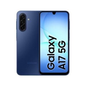 1 2 <div class="product-short-description"> <strong>Samsung Galaxy A17 5G 8Go RAM 128Go Android 15 </strong>écran Super AMOLED, Full HD  et fluidité, intensité, et une immersion visuelle à couper le souffle.Disponible sur <i> <em><strong><span style="color: #800080"><a style="color: #800080" href="https://bit.ly/App-PhonesStore-Android">Phones Store</a></span> </strong></em>U</i>niquement au meilleur prix du marché. Téléchargez l’application <span style="color: #993366"><em><strong><span style="color: #800080"><a style="color: #800080" href="https://bit.ly/App-PhonesStore-Android">Phones Store</a></span> </strong></em>i</span>ci pour ne rien rater <ul> <li><strong>Mémoire RAM</strong> : 8 Go</li> <li><strong>Mémoire interne</strong> : 256 Go (extensible jusqu’à 2 To via microSD)</li> <li><strong>Batterie</strong> : 5000 mAh, charge rapide 25W</li> <li><strong>Caméra arrière</strong> :  50 MP (grand-angle, stabilisé) + 5 MP (ultra grand-angle) + 2 MP (macro)</li> <li><strong>Caméra avant (selfie)</strong> : 13MP</li> <li><strong>Processeur</strong> :Samsung Exynos 1330, Octa-core 2,4 GHz</li> <li><strong>Système d’exploitation</strong> :Android 15 avec interface One UI</li> <li><strong>Écran</strong> :6,7 pouces Super AMOLED, Full HD+ (2340 x 1080), 90 Hz</li> <li><strong>Carte SIM</strong> : Double SIM (Nano-SIM )</li> <li><strong>Réseaux</strong> : 5G, 4G, Volte Wi-Fi 5, Bluetooth 5.3, NFC</li> <li><strong>Résistance</strong> : IP54 résistant à la poussière/à l’eau</li> <li><strong>Poids</strong> : 192 g</li> <li><strong>Garantie 24 mois sav</strong></li> <li>Localisations <span style="color: #800080"><strong><a style="color: #800080" href="https://bit.ly/AdressePhonesStore">Phones Store </a></strong></span></li> </ul> <strong>Samsung Galaxy A17 5G</strong> allie design, autonomie solide et connectivité avancée. &nbsp; </div> <p class="stock in-stock"></p>