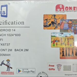 IMG 20251128 102021 Dotée d’une batterie de 3 500 mAh, la Bébé-Tab <strong>ONFRÈRE</strong> est conçue pour accompagner votre enfant dans ses sessions de jeu ou d’apprentissage en continu, retrouvez ici ses caractéristiques, Disponible sur <a href="https://bit.ly/App-PhonesStore-Android"><strong><em>Phones Store</em></strong></a><strong><em> </em></strong><em>U</em>niquement au meilleur prix du marché. Retrouvez ici ces caractéristiques. Téléchargez l’application <a href="https://bit.ly/App-PhonesStore-Android"><strong><em>Phones Store</em></strong></a><em> </em>ici pour ne rien rater. <ul> <li><strong>Mémoire RAM</strong>: 6Go</li> <li><strong>Mémoire interne</strong>: 256 Go</li> <li><strong>Carte Sim</strong>: Pas de sim</li> <li><strong>Batterie</strong>: 3500 mAh</li> <li><strong>Ecran </strong>: 7 pouces IPS</li> <li><strong>Caméra arrière </strong>: 2MP</li> <li><strong>Caméra avant: </strong>2MP</li> <li><strong>Processeur </strong>: MTK6737</li> <li><strong>WIFI uniquement</strong></li> <li><strong>Etui disponible</strong></li> <li><strong>Pour enfants de 0 à 7ans</strong></li> <li><strong>Couleurs disponibles: Blanc</strong></li> <li>Localisations <a href="https://bit.ly/AdressePhonesStore"><strong>Phones Store</strong></a></li> </ul>