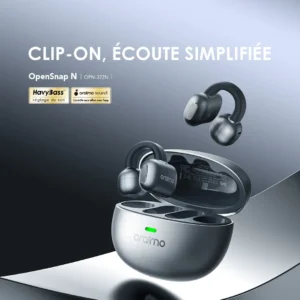 oraimo opensnap n opn 372n 1 fr Les écouteurs<strong> Oraimo OpenSnap</strong> combinent un design open-ear léger et une connexion Bluetooth 5.4 pour une écoute confortable et sans interruption tout au long de la journée, retrouvez ici ses caractéristiques, Disponible sur <em> </em><a href="https://bit.ly/App-PhonesStore-Android"><strong><em>Phones Store</em></strong></a><strong><em> </em></strong><em>U</em>niquement au meilleur prix du marché. Téléchargez l’application <a href="https://bit.ly/App-PhonesStore-Android"><strong><em>Phones Store</em></strong></a><strong><em> </em></strong>ici pour ne rien rater <ul> <li><strong>Model</strong>: Oraimo OpenSnap</li> <li data-hveid="CAQQAA"><span class="T286Pc" data-sfc-cp=""><strong class="Yjhzub">Version Bluetooth</strong> : 5.4</span></li> <li data-hveid="CAQQAQ"><span class="T286Pc" data-sfc-cp=""><strong class="Yjhzub">Portée Bluetooth</strong> : 10 m</span></li> <li data-hveid="CAQQBA"><span class="T286Pc" data-sfc-cp=""><strong class="Yjhzub">Charge</strong> : USB-C</span></li> <li data-hveid="CAQQAg"><strong>Temps de Lecture</strong> : Jusqu'à 4 heures ; le boîtier offre 12 heures supplémentaires</li> <li data-hveid="CAQQAw"><strong>Capacité de la Batterie</strong> : 300 mAh</li> <li><strong>Temps de Recharge</strong> : Environ 2 heures (Boîtier<strong>) </strong></li> <li><strong>Poids : </strong>120 g</li> <li>Localisations <a href="https://bit.ly/AdressePhonesStore"><strong>Phones Store</strong></a></li> </ul> pas de décalage juste un son pur
