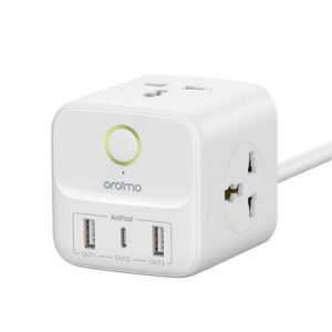 Oraimo PowerHub 2 1,5M Cube d'alimentation 6 en 1 – Chargeur Rapide 20w - Très Bonne Qualité