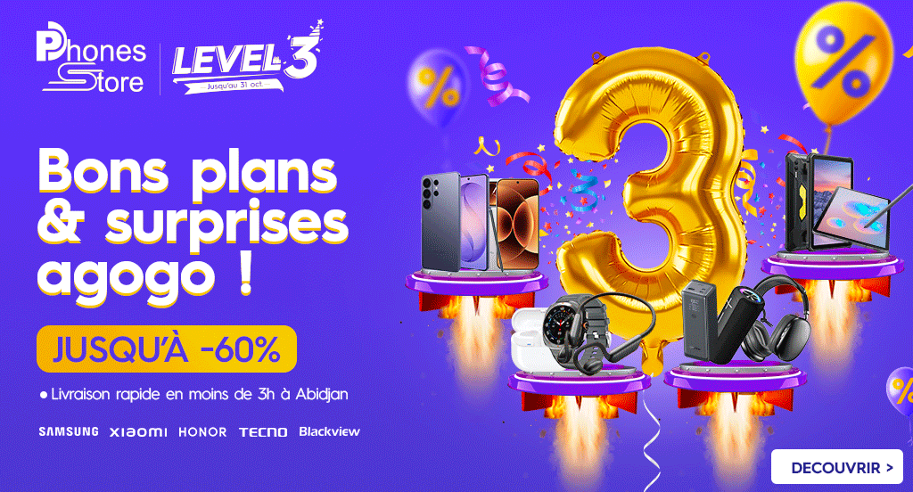 smartphones - 3 ans de phones store